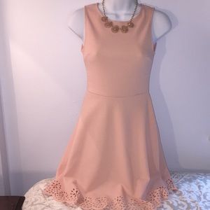 Peach Colored Flower Dress Never Worn!